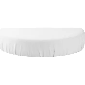 Potah na židli Bílý velurový potah na stoličku