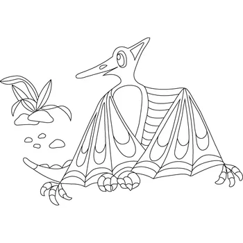 Pískohraní s.r.o. Šablona Dinosaurus Pterodaktyl Velikost: 420 x 594 mm