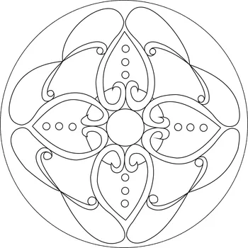 Pískohraní s.r.o. Šablona Mandala 0107 Velikost: 148 x 148 mm