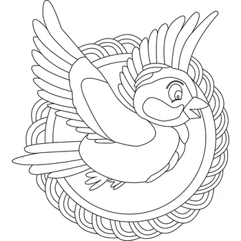 Pískohraní s.r.o. Šablona Ptáček Velikost: 420 x 420 mm