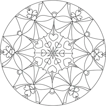 Pískohraní s.r.o. Šablona Mandala 0411 Velikost: 210 x 210 mm