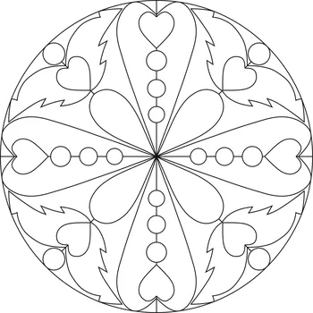 Pískohraní s.r.o. Šablona Mandala 0423 Velikost: 420 x 420 mm