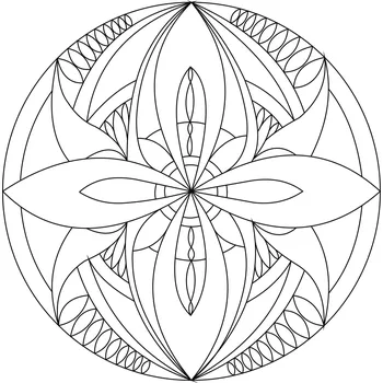 Pískohraní s.r.o. Šablona Mandala 0105 Velikost: 210 x 210 mm