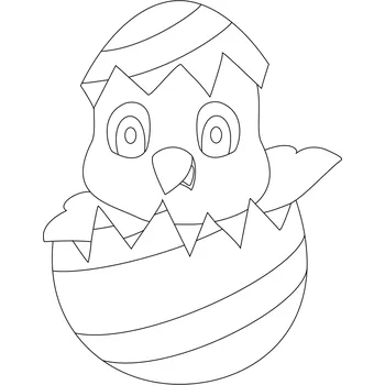 Pískohraní s.r.o. Šablona Velikonoční motiv kuřátko Velikost: 105 x 148 mm