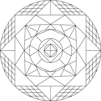 Pískohraní s.r.o. Šablona Mandala 0428 Velikost: 210 x 210 mm