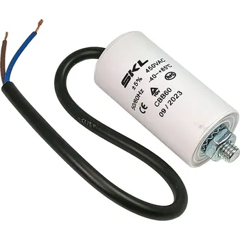 Kondenzátor Rozběhový kondenzátor 2.0 uF ( 2.0uf ) 450V 50/60Hz CBB60 SKL, kabel 25cm, motorový běhový kondenzátor