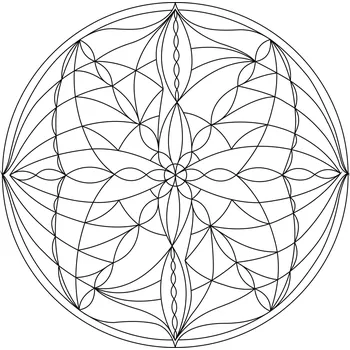 Pískohraní s.r.o. Šablona Mandala 0112 Velikost: 300 x 300 mm