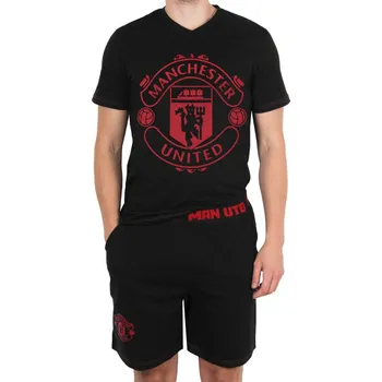 Pánské pyžamo Pyžamo Manchester United Short Crest Black