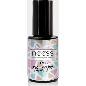 Lak na nehty NEESS Top No Wipe Rapido na hybridní lak 4ml