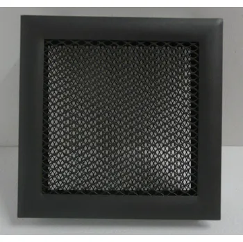 Větrací mřížka krbová mřížka komaxit - antracit 195x195