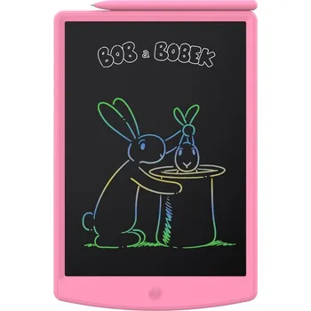 Magnetická kreslící tabulka GoGEN (neelektro) Kreslící tabulka GoGEN BOB A BOBEK TABULKA, růžová