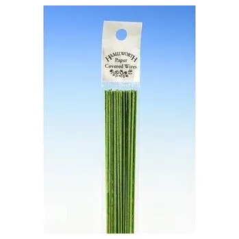 Vázací drát Aranžovací drát zelený 36cm 25ks č.22 - Hamilworth