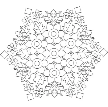 Pískohraní s.r.o. Šablona Mandala 0537 Velikost: 300 x 300 mm