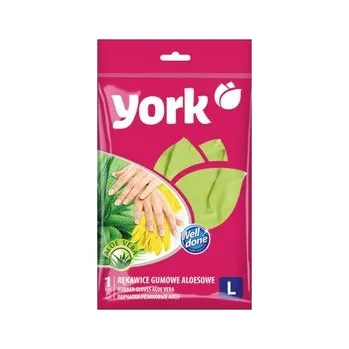 Rukavice na úklid Rukavice gumové YORK L s aloe vera