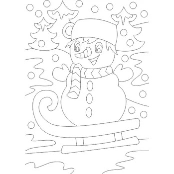 Pískohraní s.r.o. Šablona Sněhulák Velikost: 210 x 297 mm