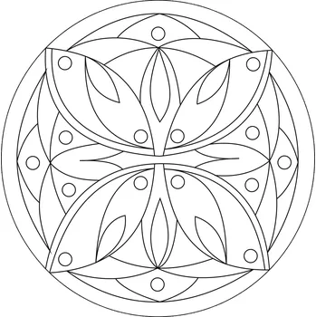 Pískohraní s.r.o. Šablona Mandala 0113 Velikost: 210 x 210 mm