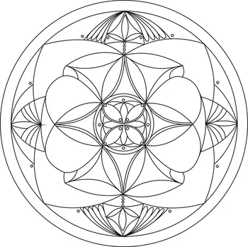 Pískohraní s.r.o. Šablona Mandala 0111 Velikost: 300 x 300 mm