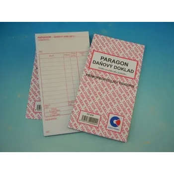 Tiskopis Paragon-daňový doklad, propis. /PT010/