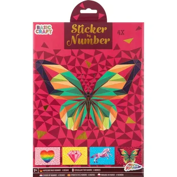 Lepení podle čísel - Motýl