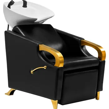 Kadeřnické křeslo Kadeřnická mycí box C019G černá