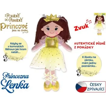 Panenka Panenka Princezna Lenka 35cm měkké tělo na baterie česky zpívající 0m+ na kartě