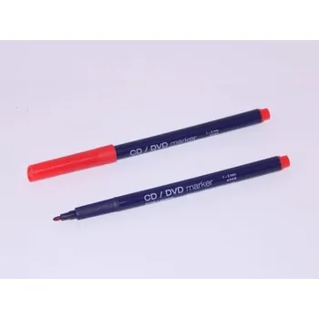 Kancelář KOH-I-NOOR popisovač CD/DVD 4002 červený trojhranný