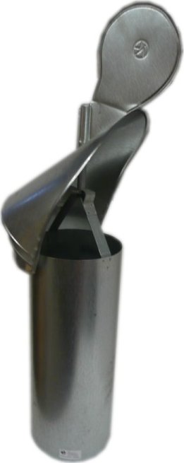 komínové stříšky - ventilační otočný kohout Ø 160mm - FeZn