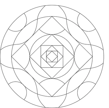 Pískohraní s.r.o. Šablona Mandala 0512 Velikost: 470 x 470 mm