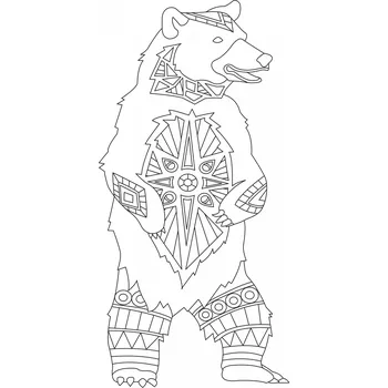 Pískohraní s.r.o. Šablona Medvěd Velikost: 420 x 594 mm