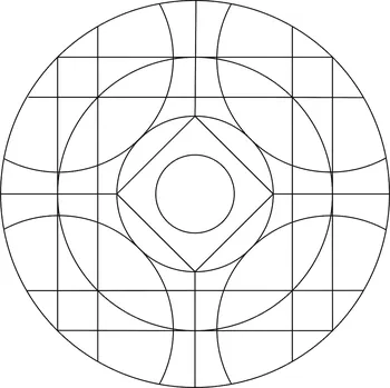 Pískohraní s.r.o. Šablona Mandala 0518 Velikost: 420 x 420 mm