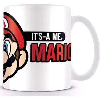 Bílý keramický hrnek Nintendo|Super Mario: It's a me Mario (objem 315 ml)