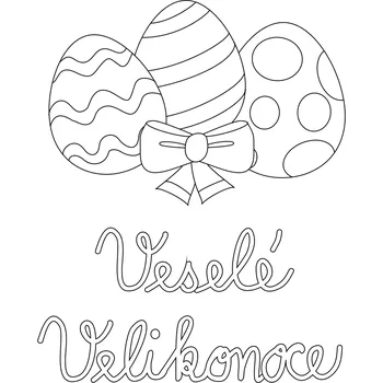 Pískohraní s.r.o. Šablona Velikonoční motiv vajíčka Velikost: 420 x 594 mm