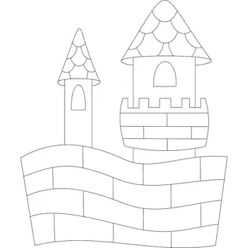 Pískohraní s.r.o. Šablona Hrad 2 Velikost: 470 x 470 mm