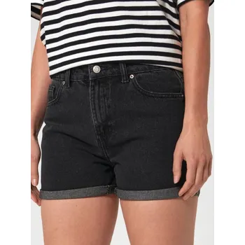Dámské kraťasy Sinsay - Džínové kraťasy high waist mom - černá - 0392U-99J - 0392U-99J-32