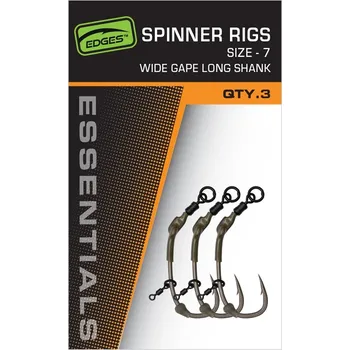 Fox International Fox návazce Edges Spinner Rig 3 ks Varianta: vel. 7 (CCR200)