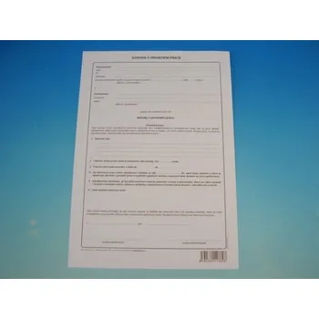 Tiskopis Dohoda o provedení práce A4 /OP1136/