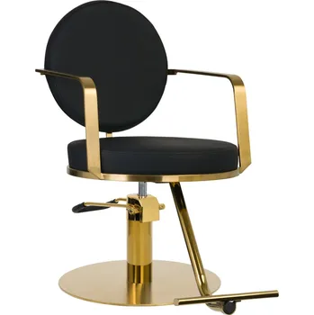 Kadeřnické křeslo Kadeřnické křeslo Gabbiano Arras zlatá černá