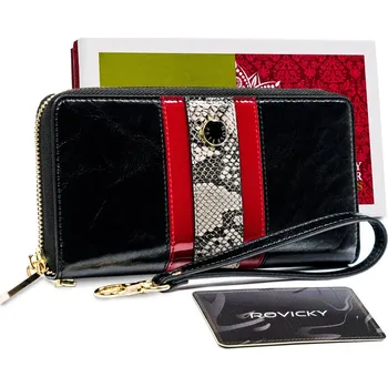 Peněženka Módní peněženka na tužky s ochranou RFID Stop karty Barva: Černá