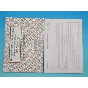 Tiskopis Doklad příjmový pokl. i pro PÚ A6 čísl., propis. /PT032/