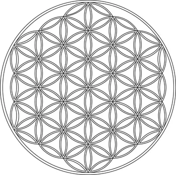 Pískohraní s.r.o. Šablona Mandala Květ života 2 Velikost: 470 x 470 mm