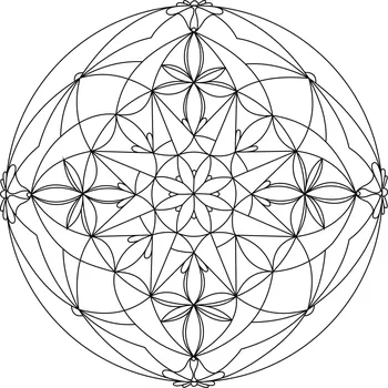 Pískohraní s.r.o. Šablona Mandala 0109 Velikost: 300 x 300 mm