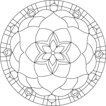 Pískohraní s.r.o. Šablona Mandala 0403 Velikost: 148 x 148 mm