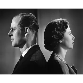 Plakát Plakát, Obraz - Queen Elizabeth II And Prince Philip Portrait