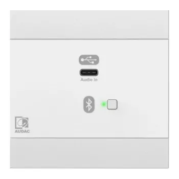 Audac NWP400/W Síťový audio vstupní panel - USB Type-C Bílá verze