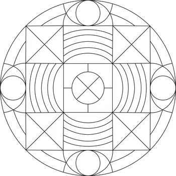 Pískohraní s.r.o. Šablona Mandala 0429 Velikost: 420 x 420 mm