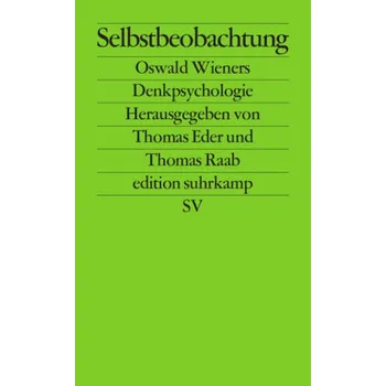 Selbstbeobachtung - Eder, Thomas