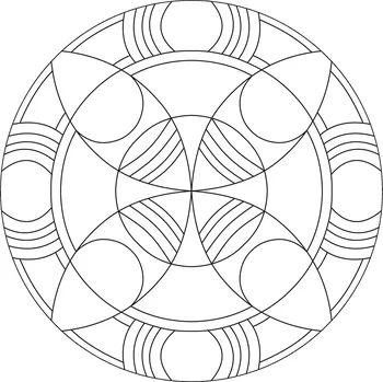 Pískohraní s.r.o. Šablona Mandala 0430 Velikost: 210 x 210 mm