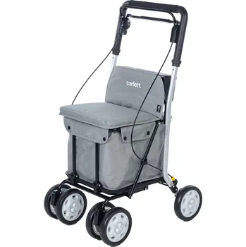 Cestovní taška Taška na kolečkách Carlett Senior Comfort Pro světle šedá 36 l