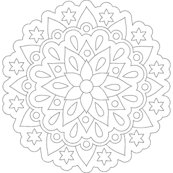 Pískohraní s.r.o. Šablona Mandala 0531 Velikost: 420 x 420 mm