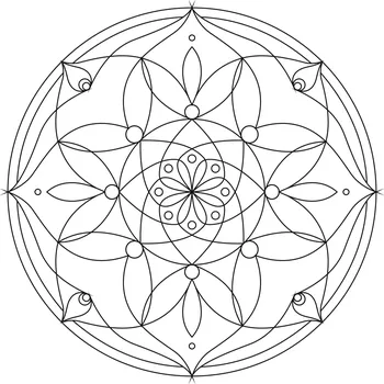 Pískohraní s.r.o. Šablona Mandala 0101 Velikost: 420 x 420 mm